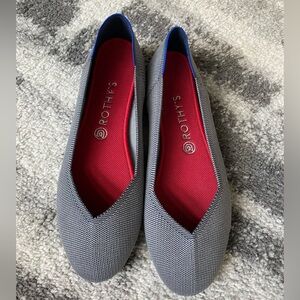 Rothy’s Flat Round Toe Grey Shoe Size 10.5